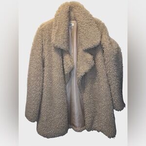 Charlotte Russe, faux fur, mid length coat